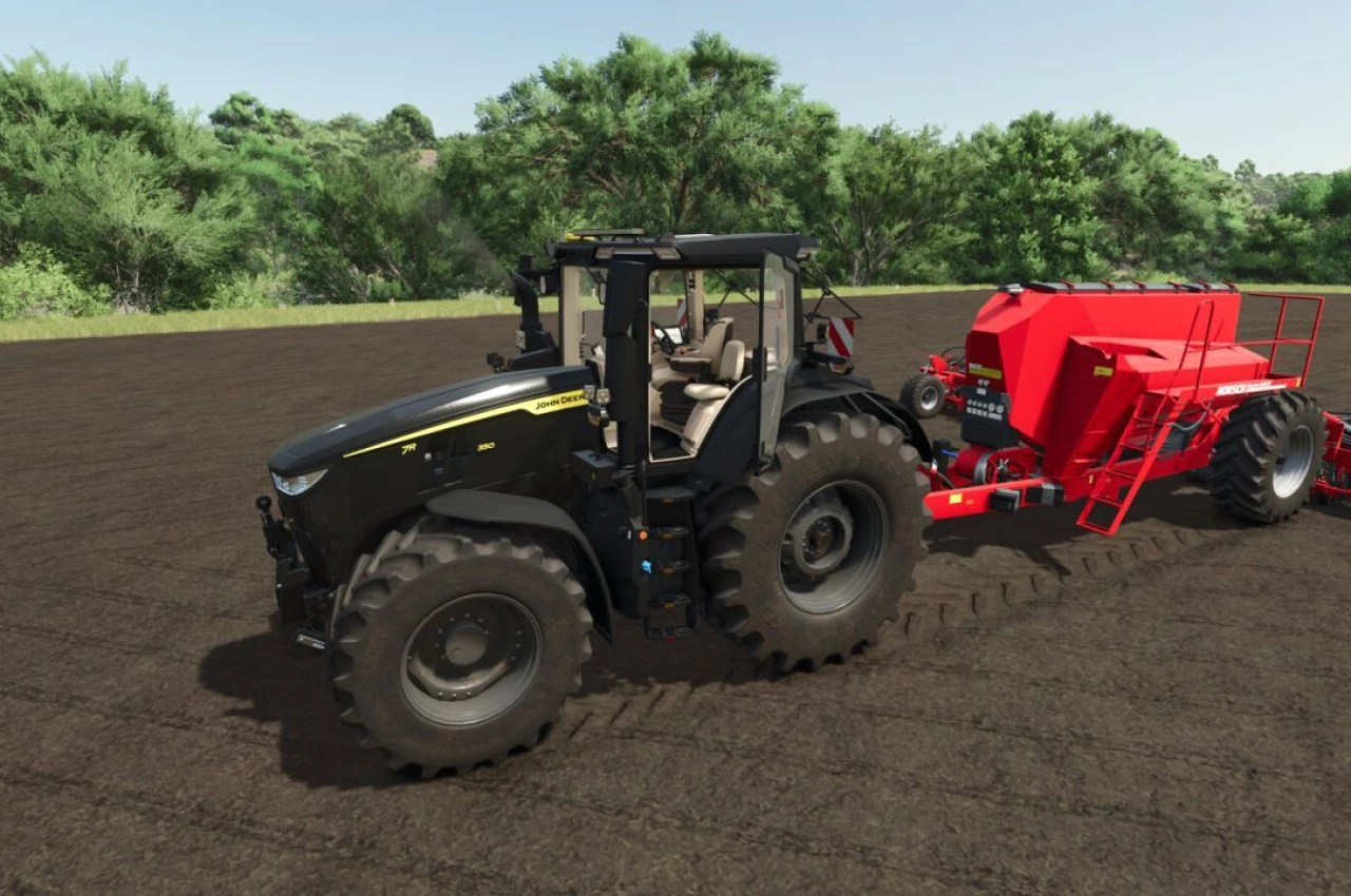 Трактор John Deere 7R для Farming Simulator 25
