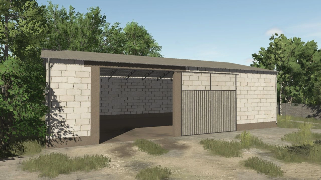 Halle Medium Hall für Farming Simulator 25