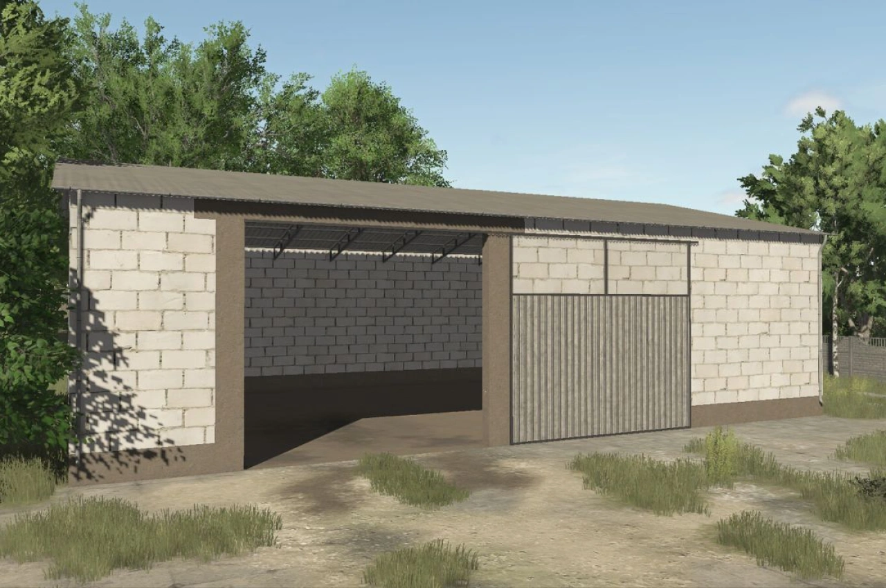 Halle Medium Hall für Farming Simulator 25