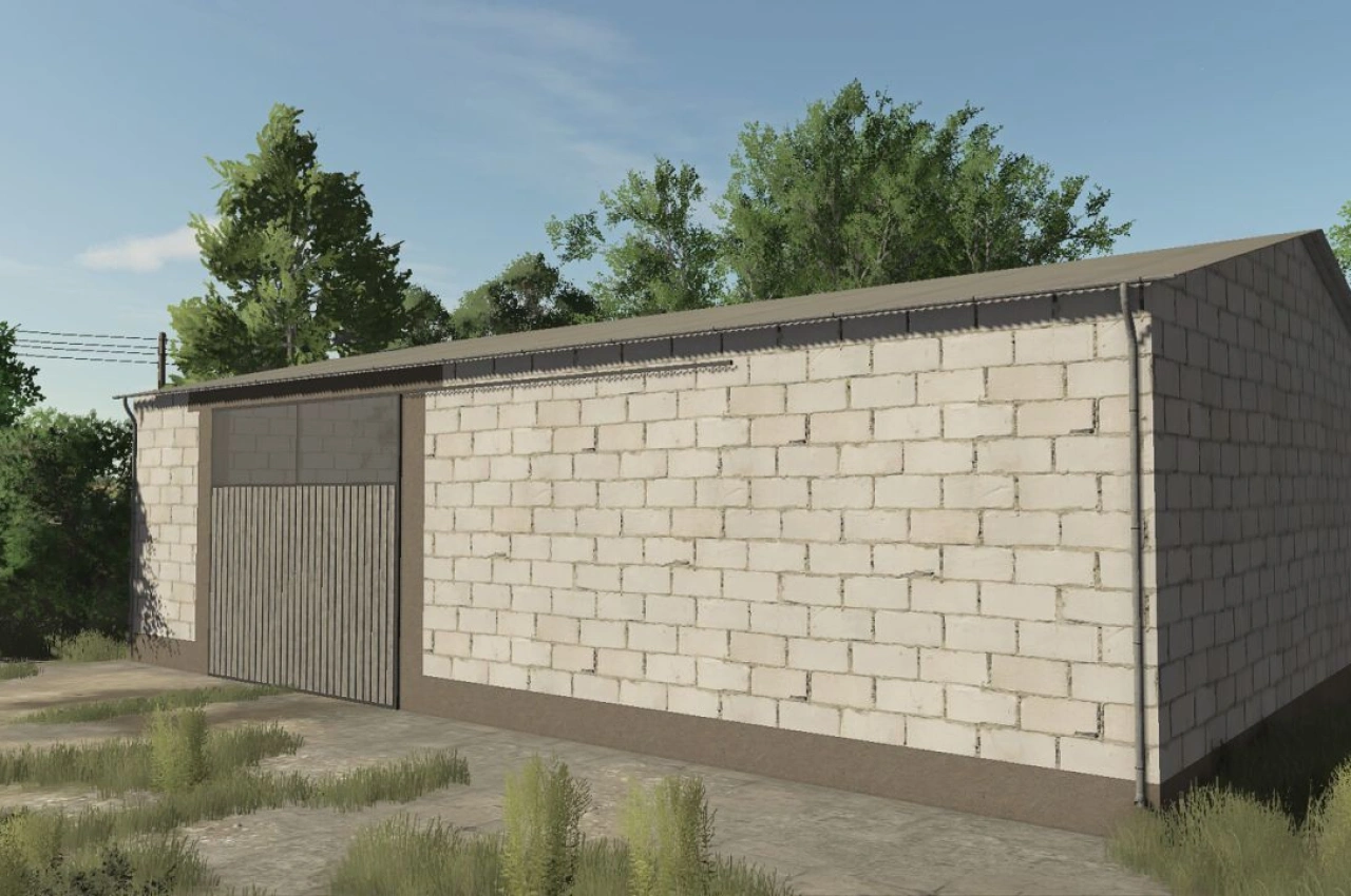 Halle Medium Hall für Farming Simulator 25