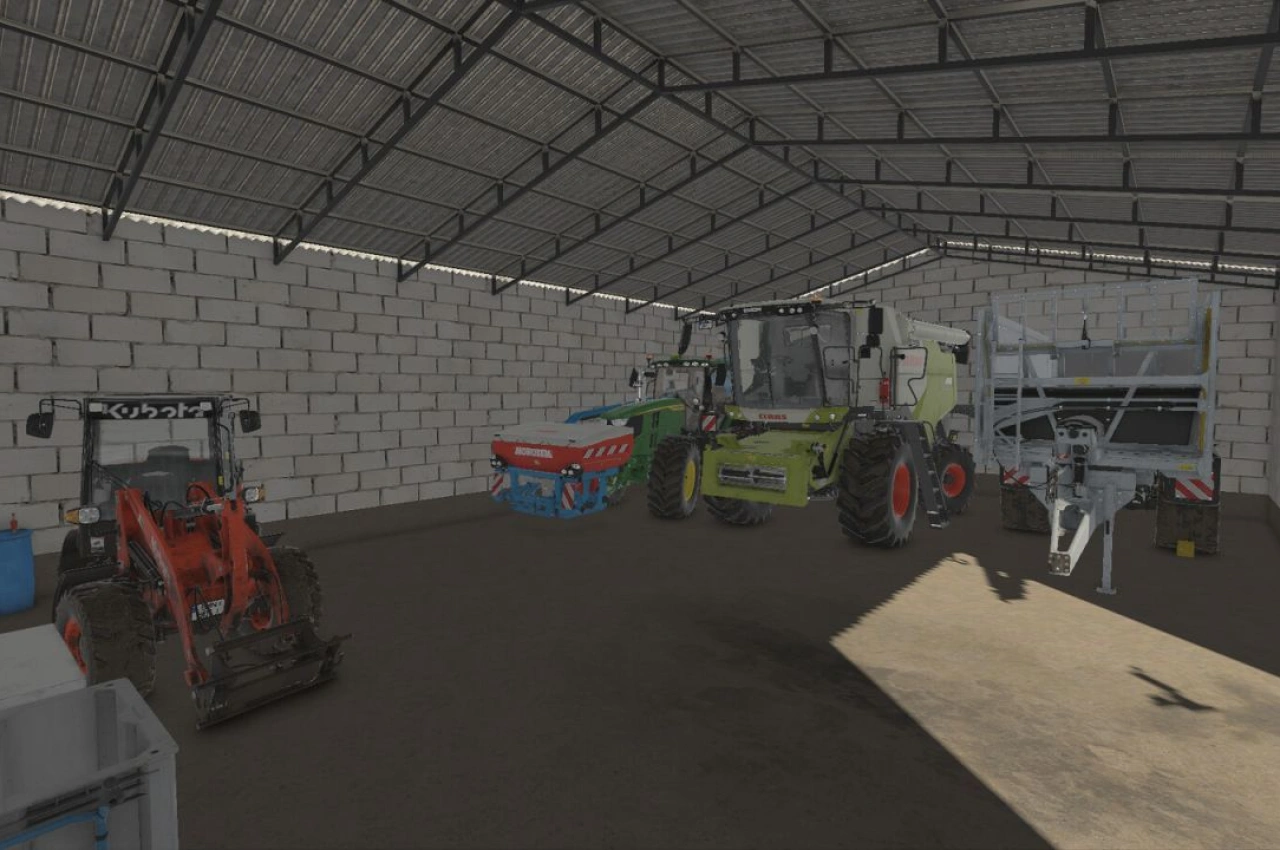 Halle Medium Hall für Farming Simulator 25