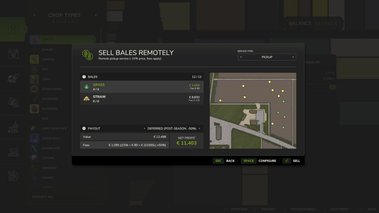 Скрипт Bale Direct для Farming Simulator 25