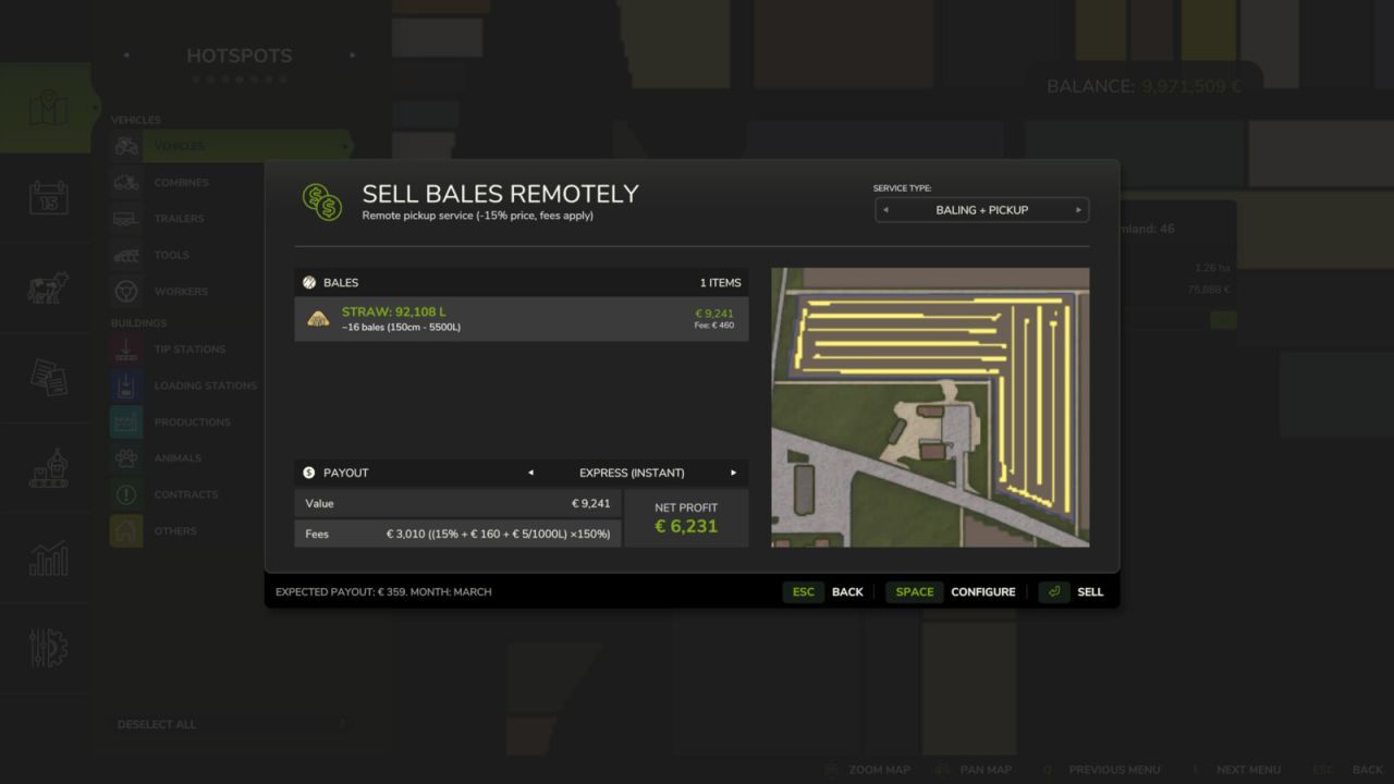 Скрипт Bale Direct для Farming Simulator 25