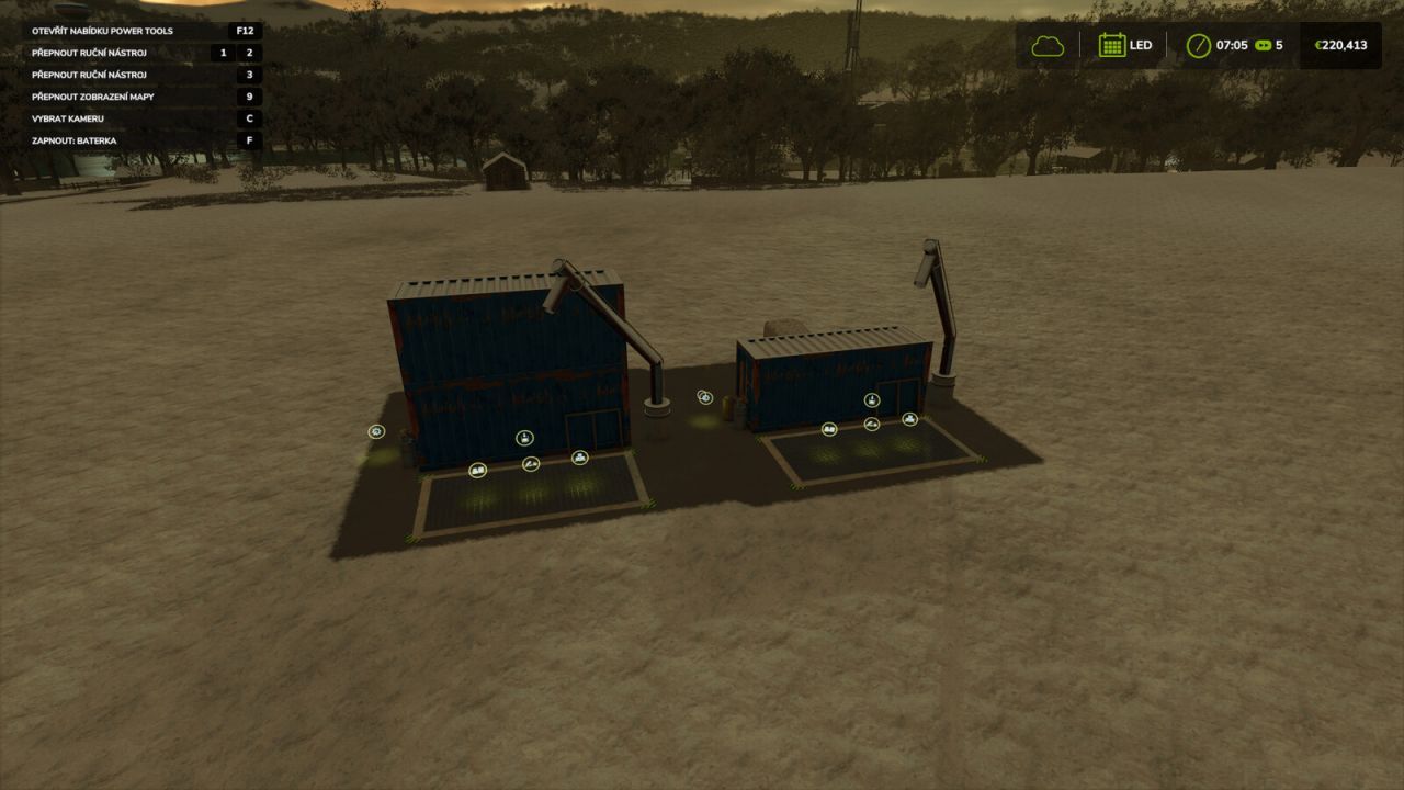 Склад для контейнерів та зерносховище для Farming Simulator 25