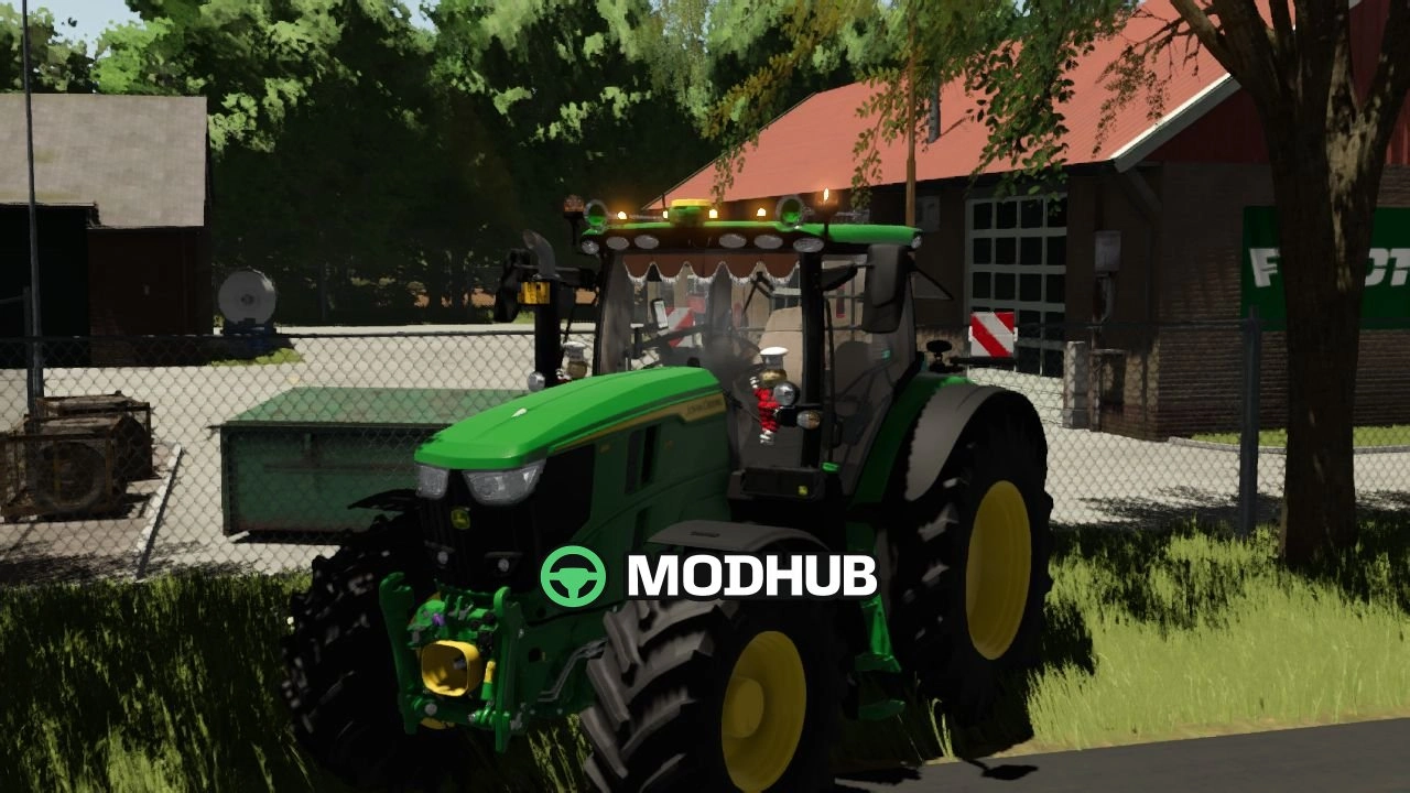 Мод на Потужний Трактор John Deere 6R 175 – 215 для FS25