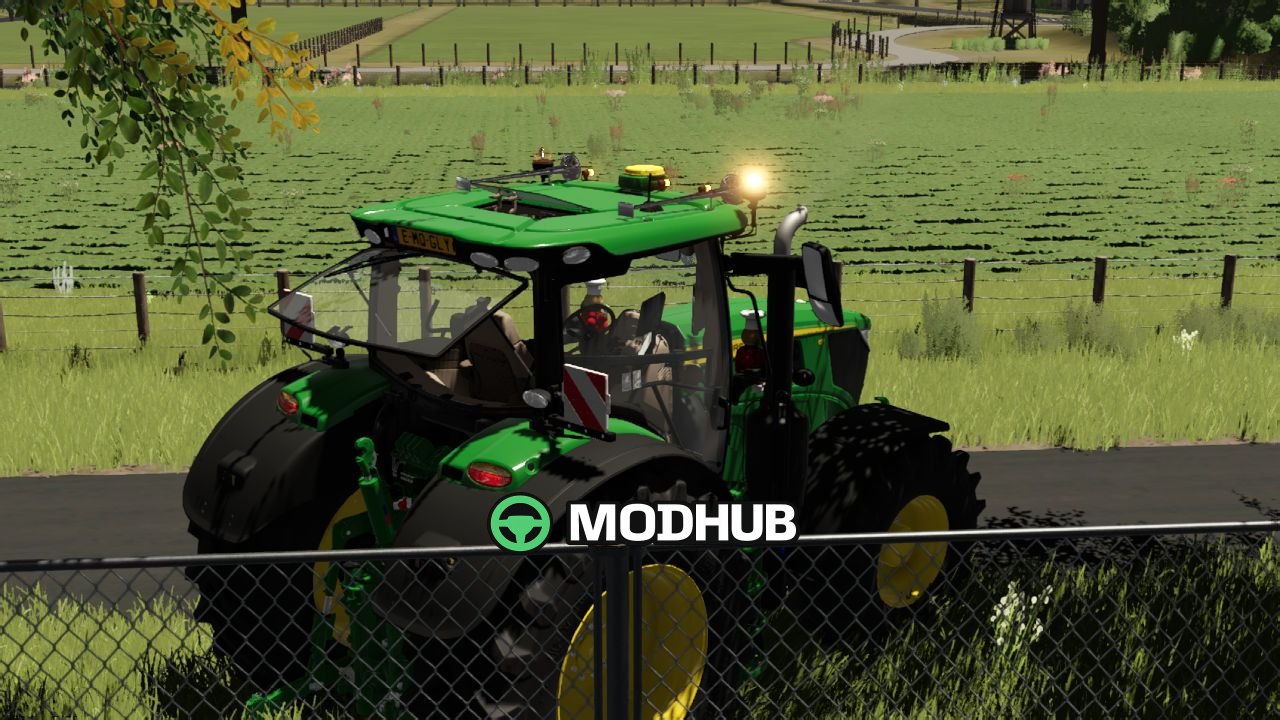Мод на Потужний Трактор John Deere 6R 175 – 215 для FS25
