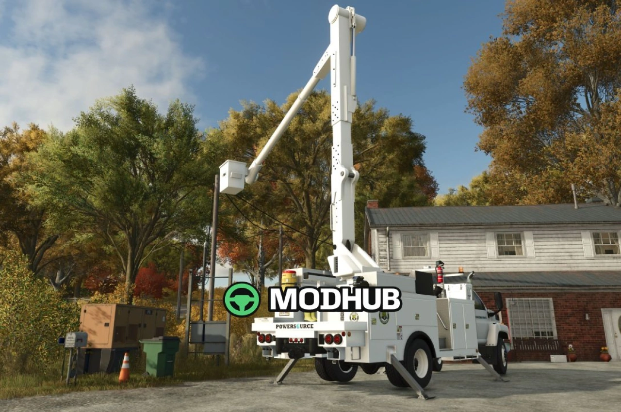 Новий Потужний Крановий Автомобіль GMC C8500 для FS25