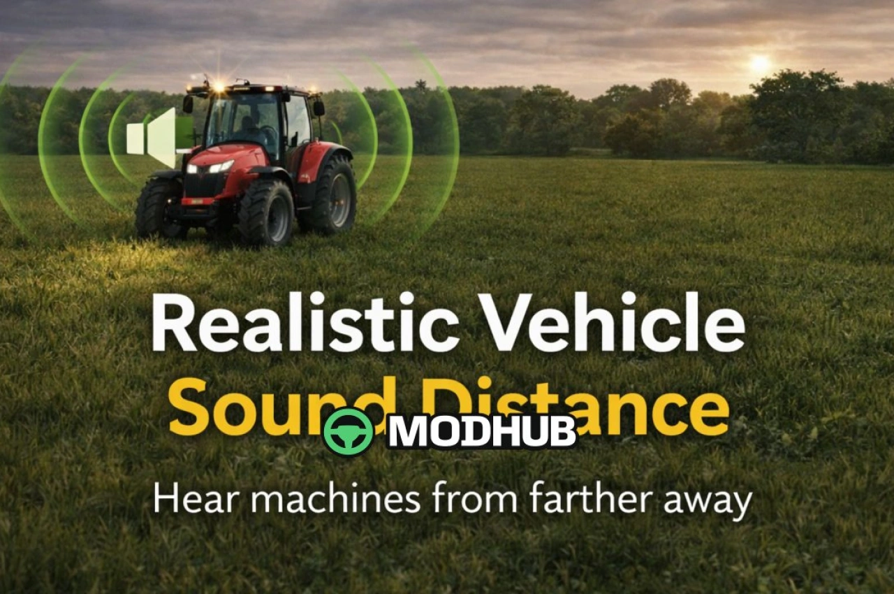 Новий Мод на Реалістичний Звук Техніки для FS25
