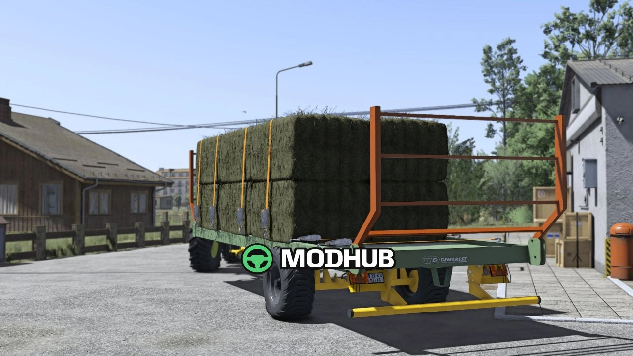 Новий Причіп Demarest Flatbed V1.0.0.2 для FS25
