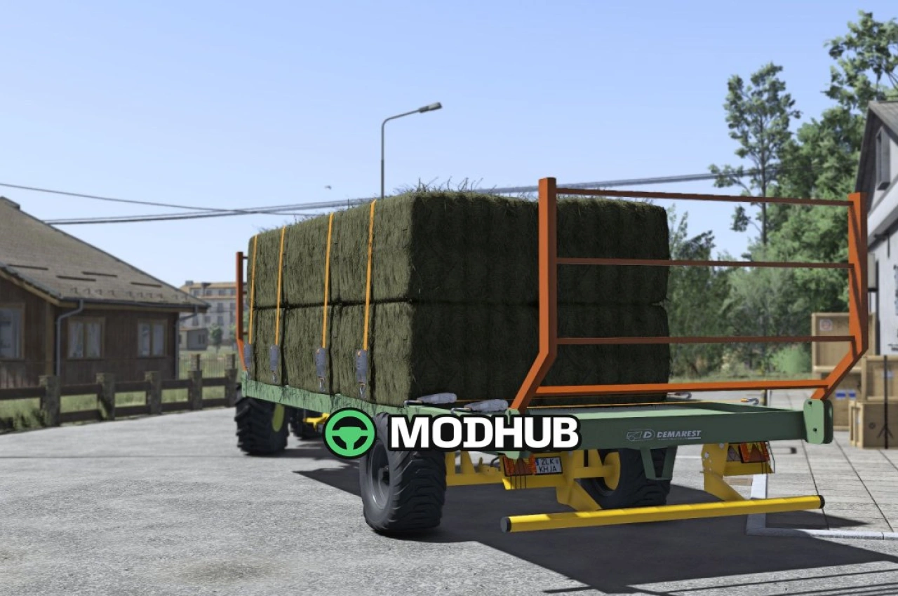 Новий Причіп Demarest Flatbed V1.0.0.2 для FS25
