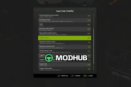 Mod na skrypty do gry Hide Help Texts – Oczyść swój HUD dla Farming Simulator 25