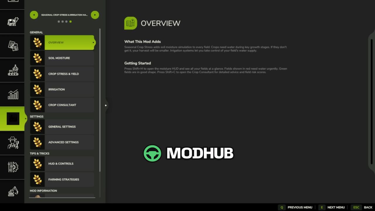 Мод на Легендарний Сезонний Стрес Культур V1.0.6.0 для FS25