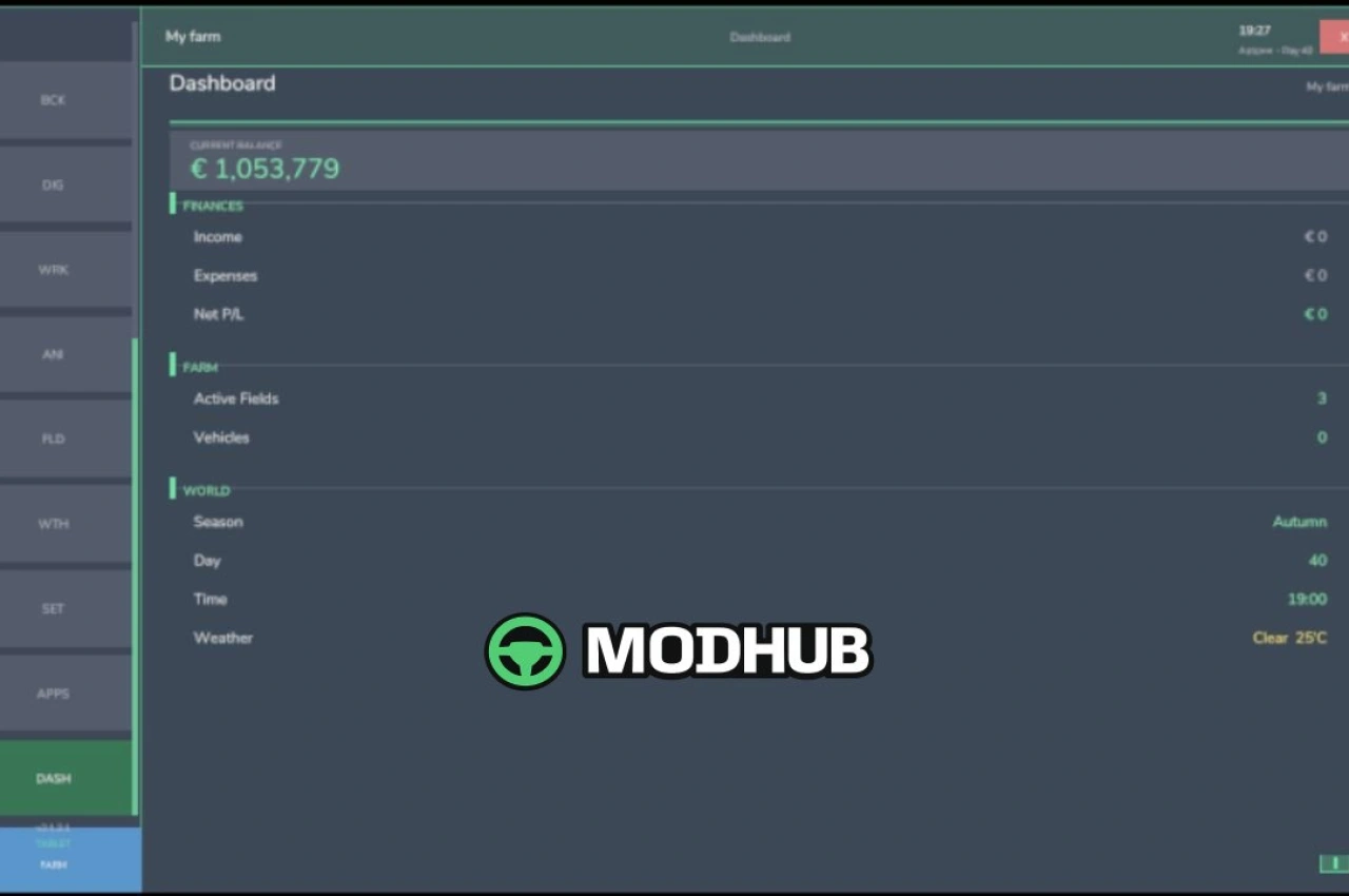 Новий Мод на Компактний Планшет для Управління Фермою V2.1.3.0 для FS25