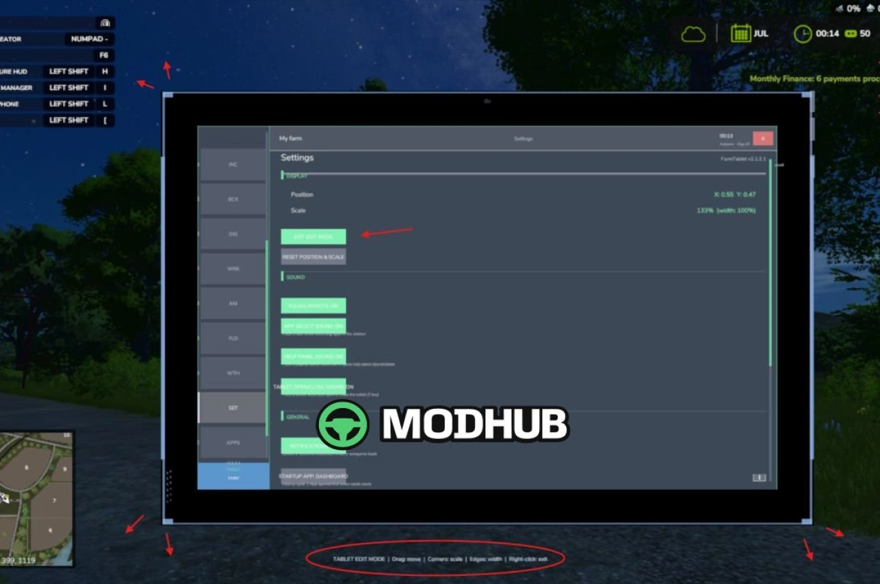 Новий Мод на Компактний Планшет для Управління Фермою V2.1.3.0 для FS25
