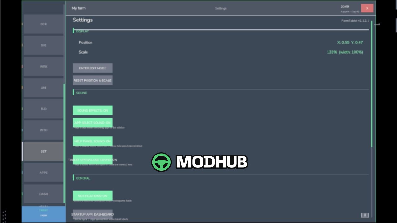 Новий Мод на Компактний Планшет для Управління Фермою V2.1.3.0 для FS25