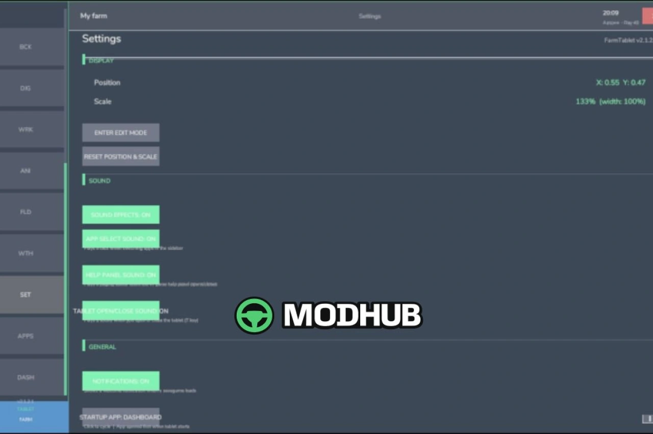 Новий Мод на Компактний Планшет для Управління Фермою V2.1.3.0 для FS25