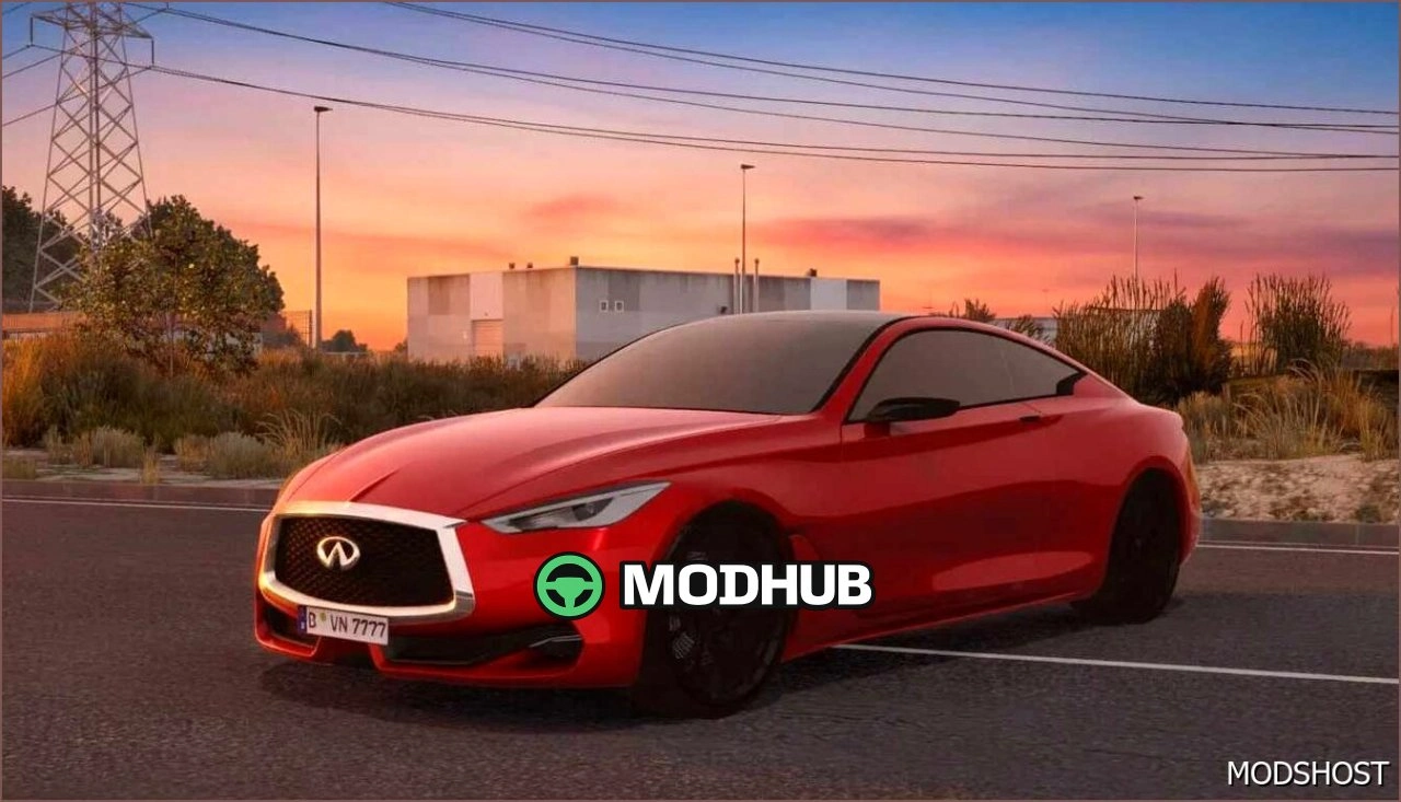 Автомобіль Infiniti Q60 Coupe для Euro Truck Simulator 2