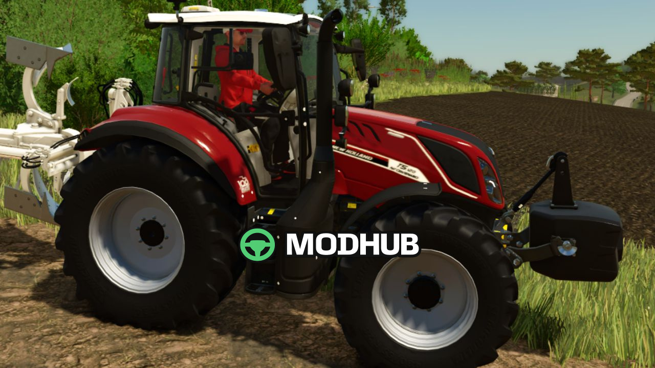 Mod für Traktoren New Holland T5 Centenario V1001 für Landwirtschafts-Simulator 25