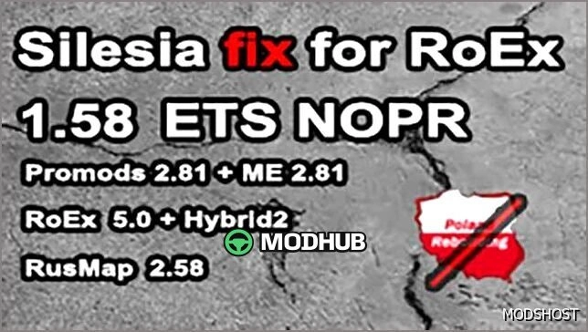 Карта Silesia та Roex Connector для Euro Truck Simulator 2
