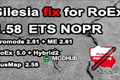Silesia and Roex Connector Map for Euro Truck Simulator 2