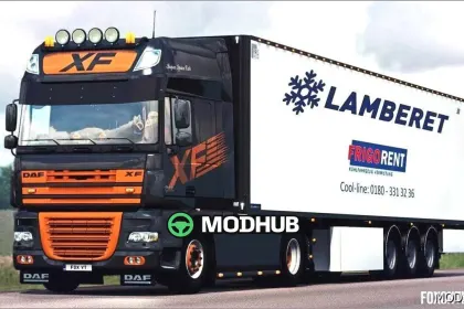 Звук DAF XF 105 Open Pipe для Euro Truck Simulator 2