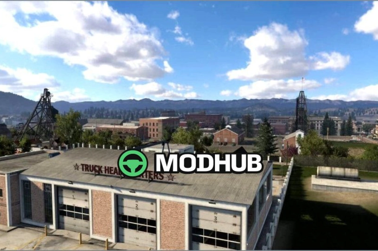 Гараж у Бутті (Монтана) V2.0 для American Truck Simulator