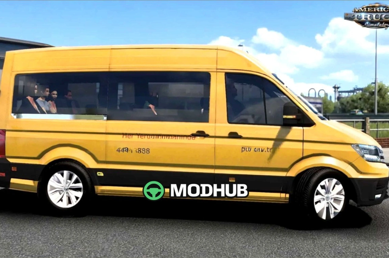 Автобус Volkswagen Crafter MK2 2019 для American Truck Simulator