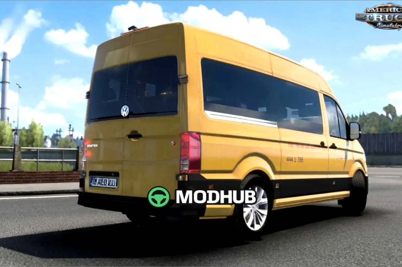 Автобус Volkswagen Crafter MK2 2019 для American Truck Simulator
