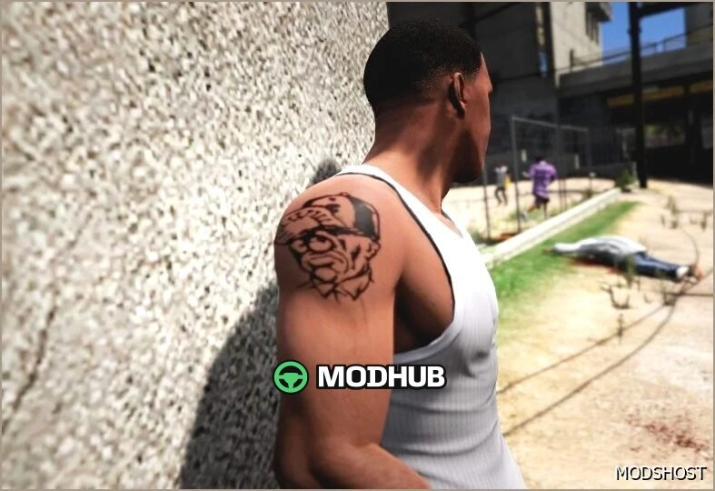 Татуювання клоуна CJ для GTA 5