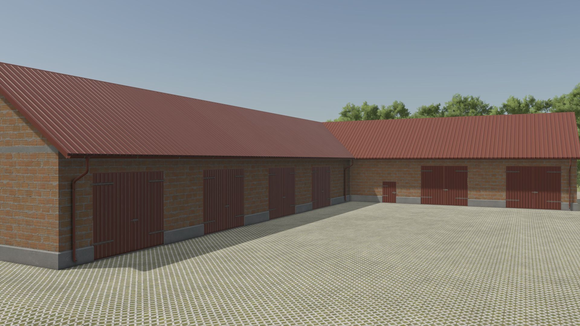 Garage für Maschinen (3 Versionen) für Farming Simulator 25