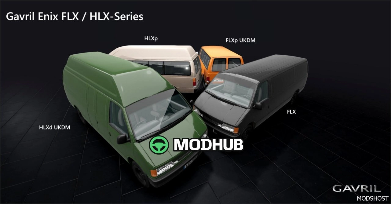 Коммерційний фургон Gavril Enix V2.3 для BeamNG.drive