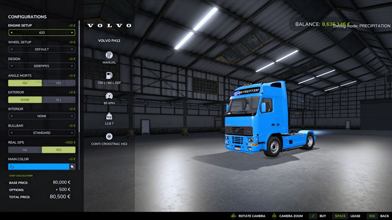 Вантажівка Volvo FH12 для Farming Simulator 25