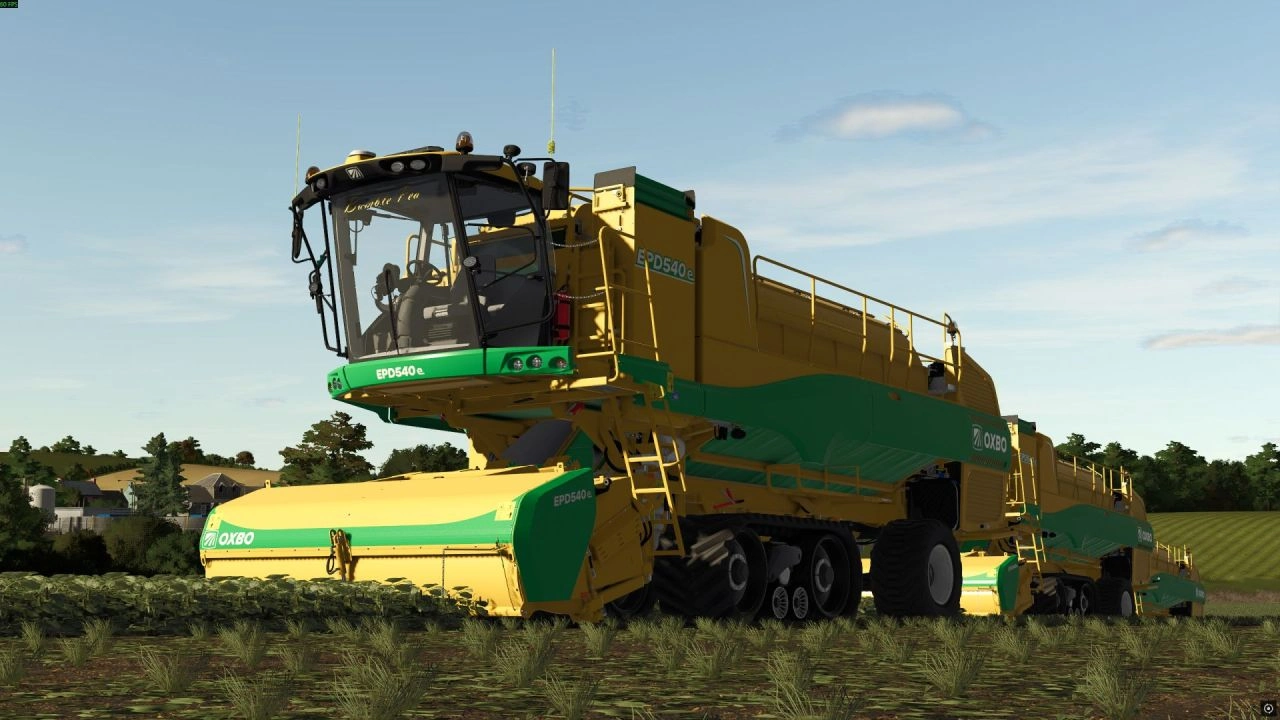 Комбайн Oxbo EPD540e Edit для Farming Simulator 25