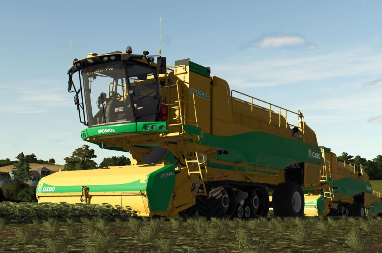Комбайн Oxbo EPD540e Edit для Farming Simulator 25