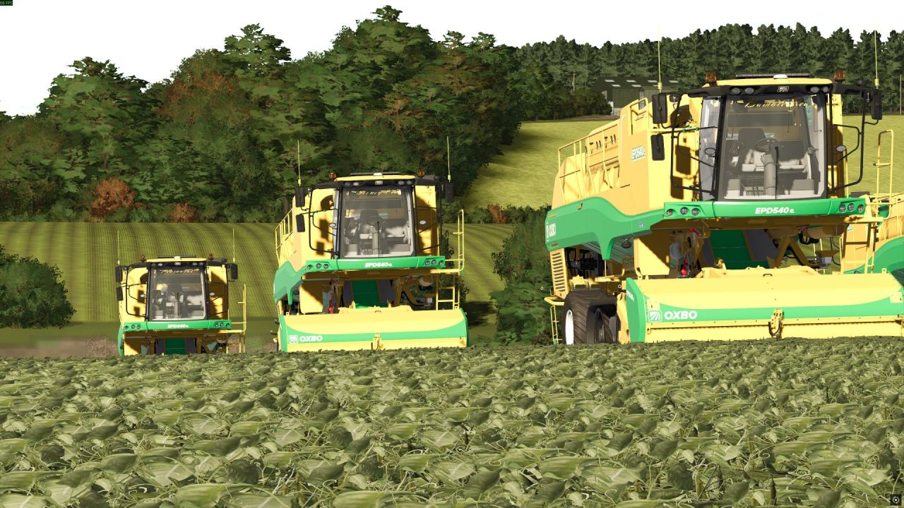 Комбайн Oxbo EPD540e Edit для Farming Simulator 25