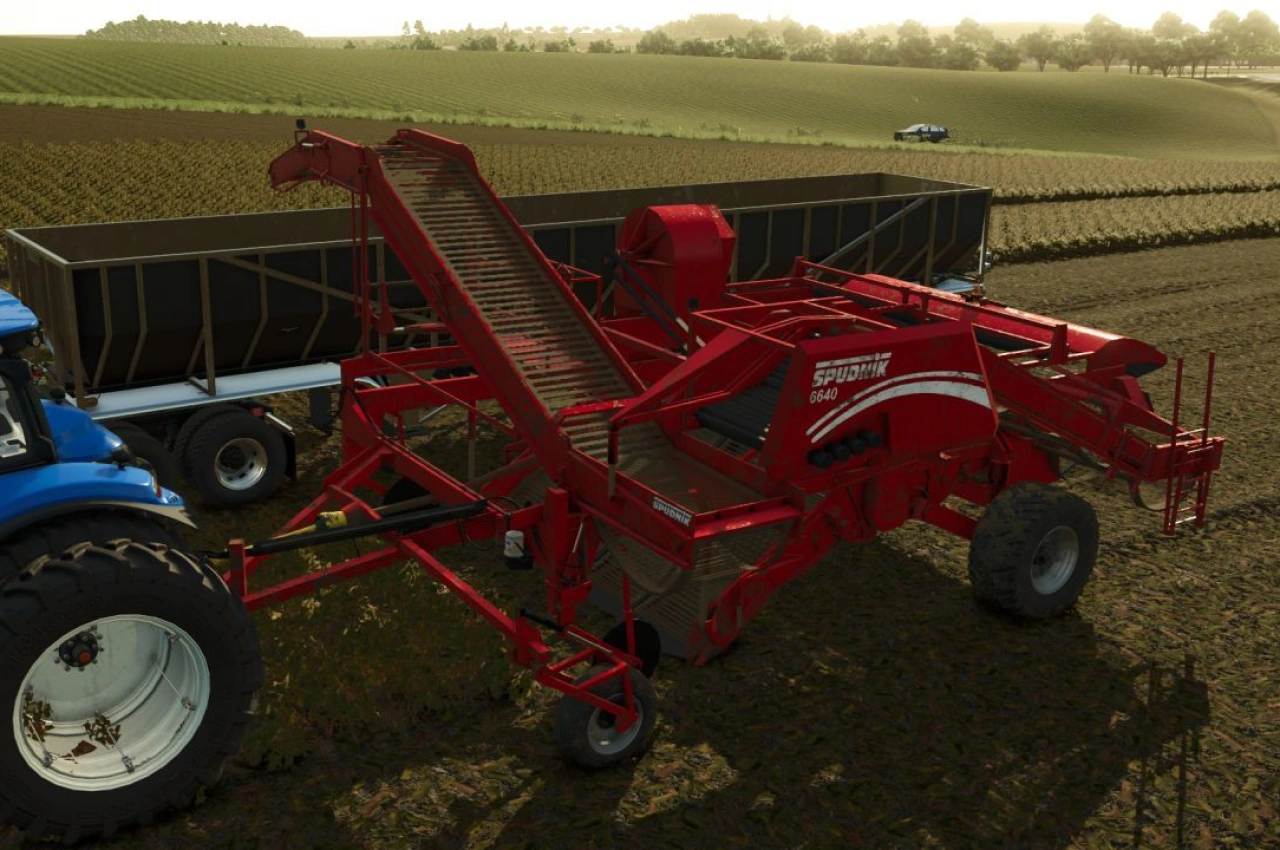 Збирач картоплі Spudnik 6160 та 6640 для Farming Simulator 25