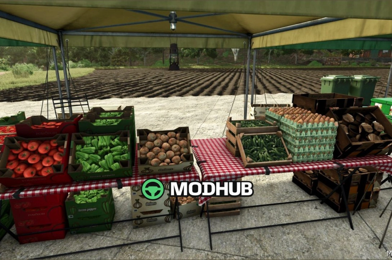 Точка продажу Farm Market V1.0.1.6 для Farming Simulator 25