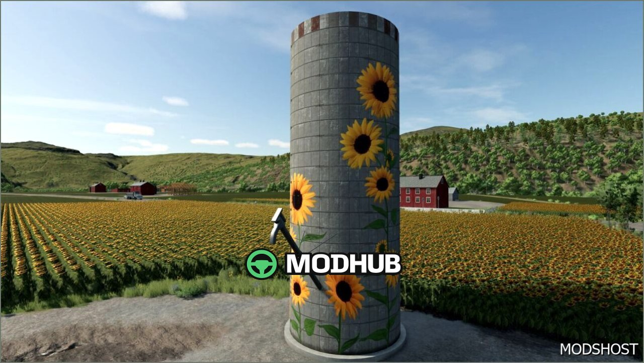 Будівля Пакет Соняшникової Ферми та Ринку для Farming Simulator 25