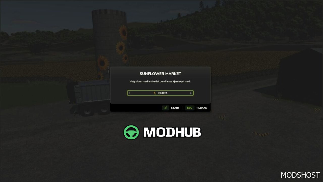 Будівля Пакет Соняшникової Ферми та Ринку для Farming Simulator 25