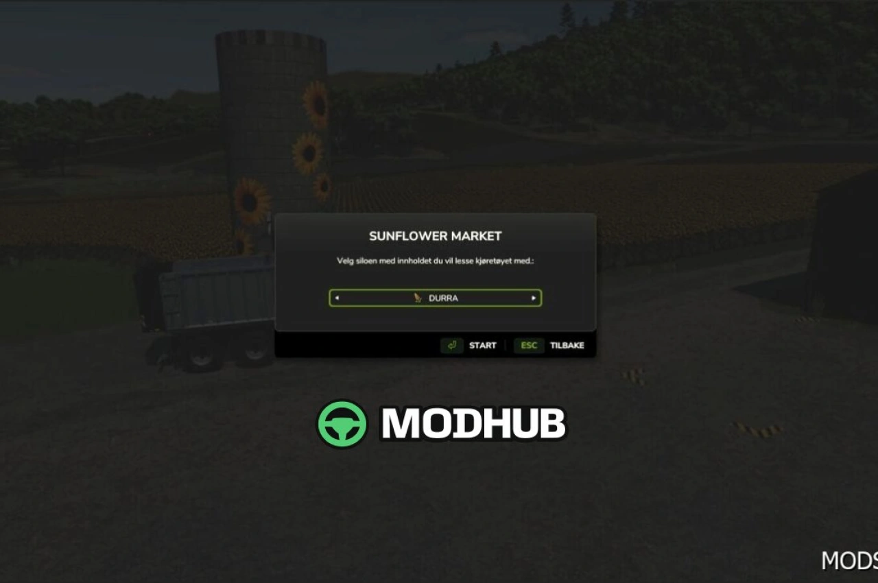 Будівля Пакет Соняшникової Ферми та Ринку для Farming Simulator 25