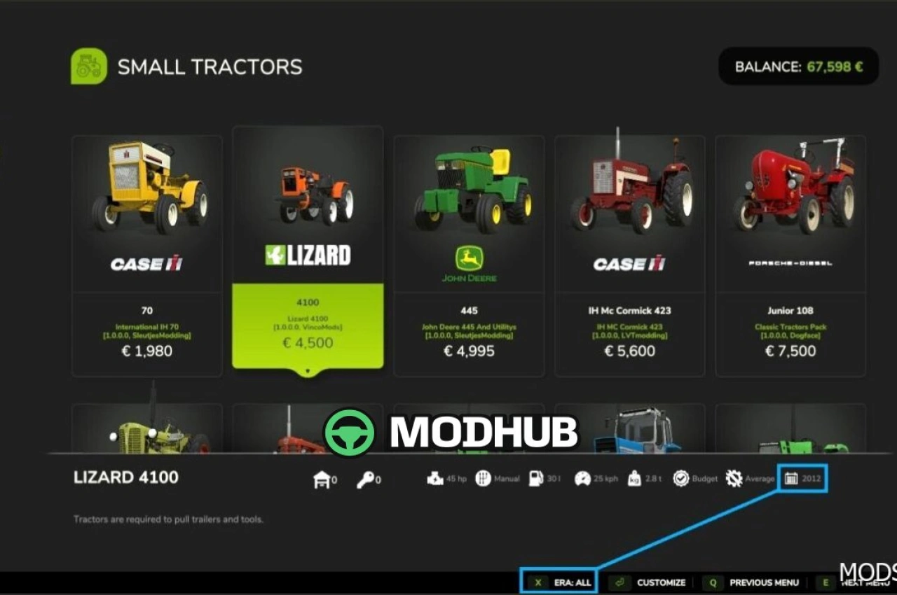 Фільтр років: Вінтажний прогрес для Farming Simulator 25