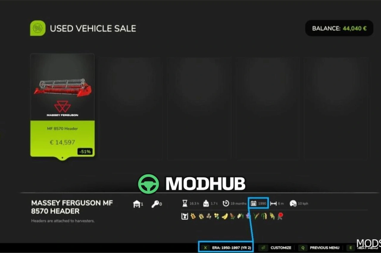 Фільтр років: Вінтажний прогрес для Farming Simulator 25