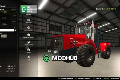 Traktor Kirovets K 744 R2 für Farming Simulator 25