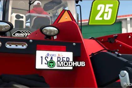 Alberta Nummernschild für Farming Simulator 25