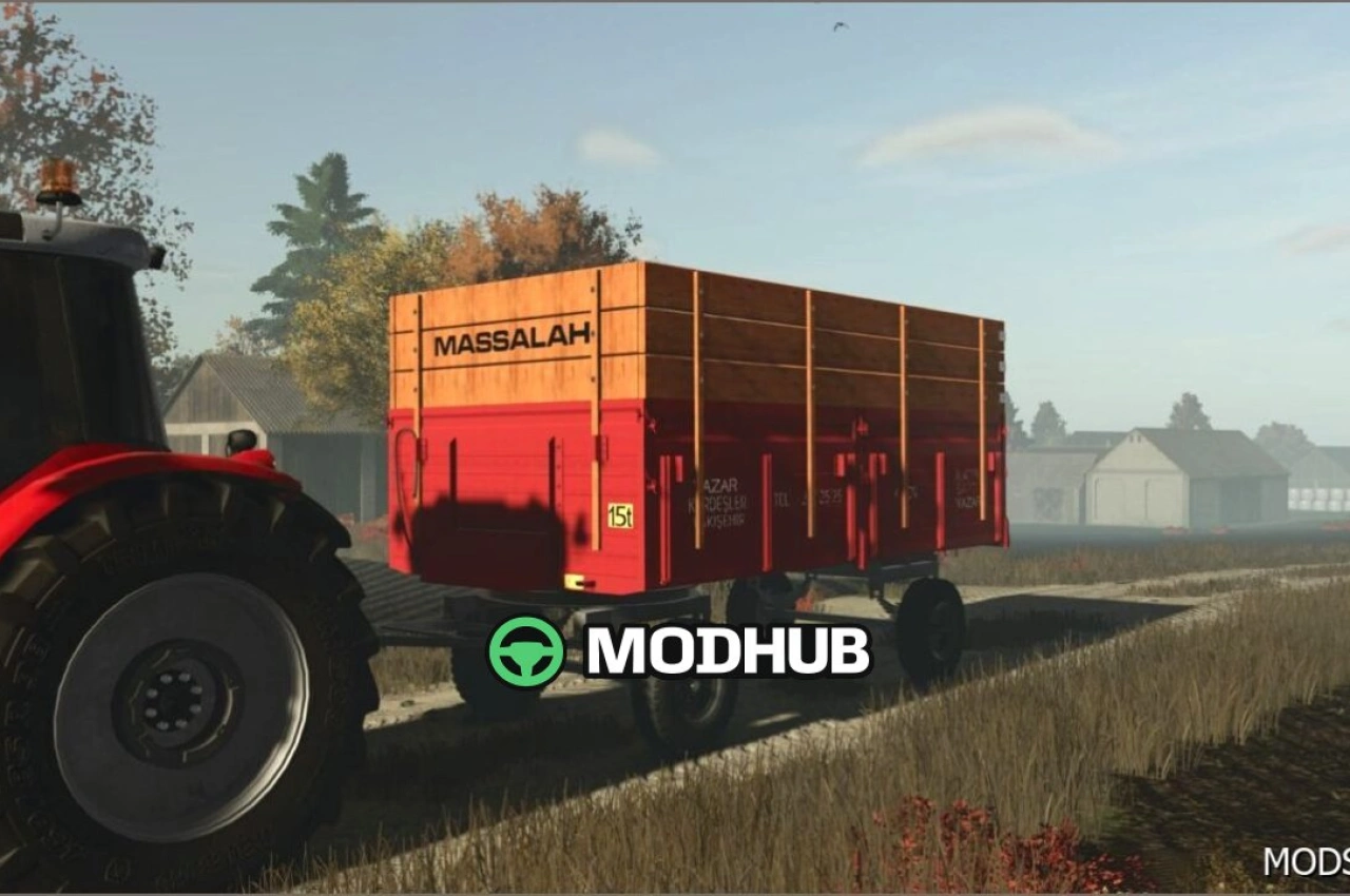 Причеп Yazar Kardesle 15 Edit для Farming Simulator 25