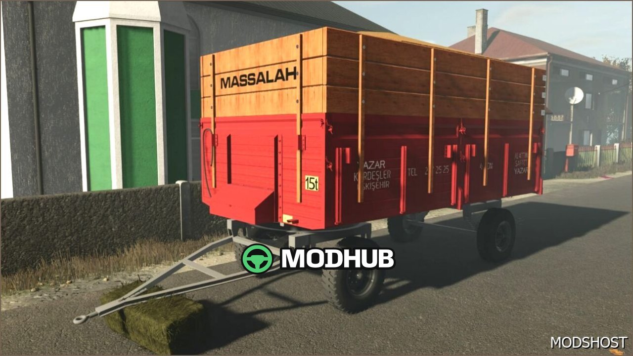 Причеп Yazar Kardesle 15 Edit для Farming Simulator 25