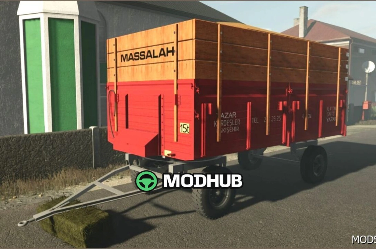 Причеп Yazar Kardesle 15 Edit для Farming Simulator 25