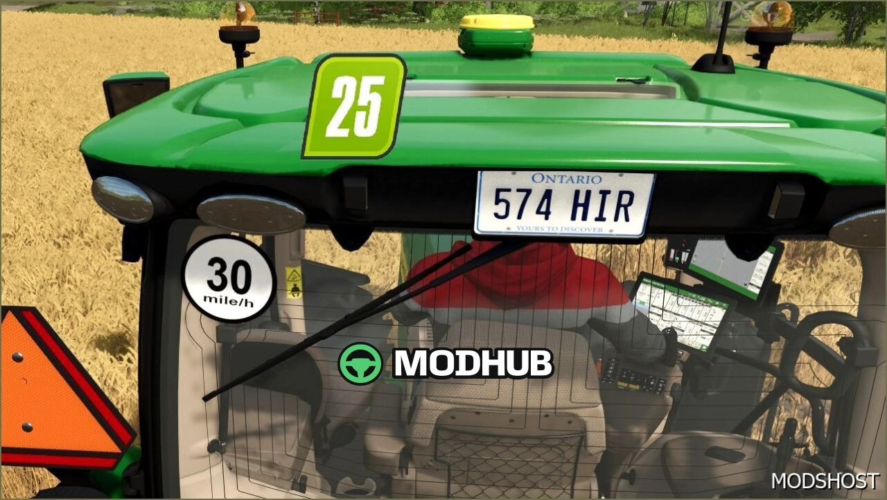 Номерний знак Онтаріо для Farming Simulator 25