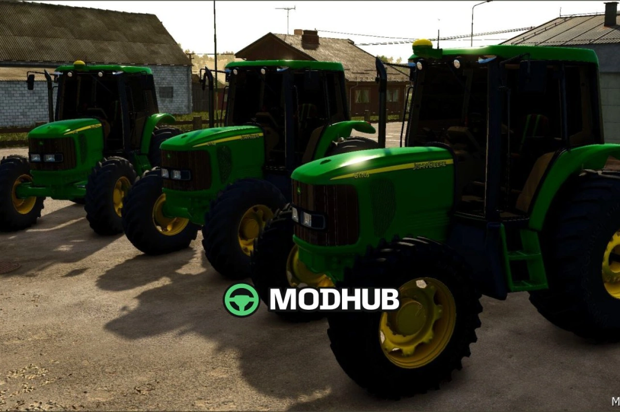 Трактор John Deere 6110J FS25 для Farming Simulator 25