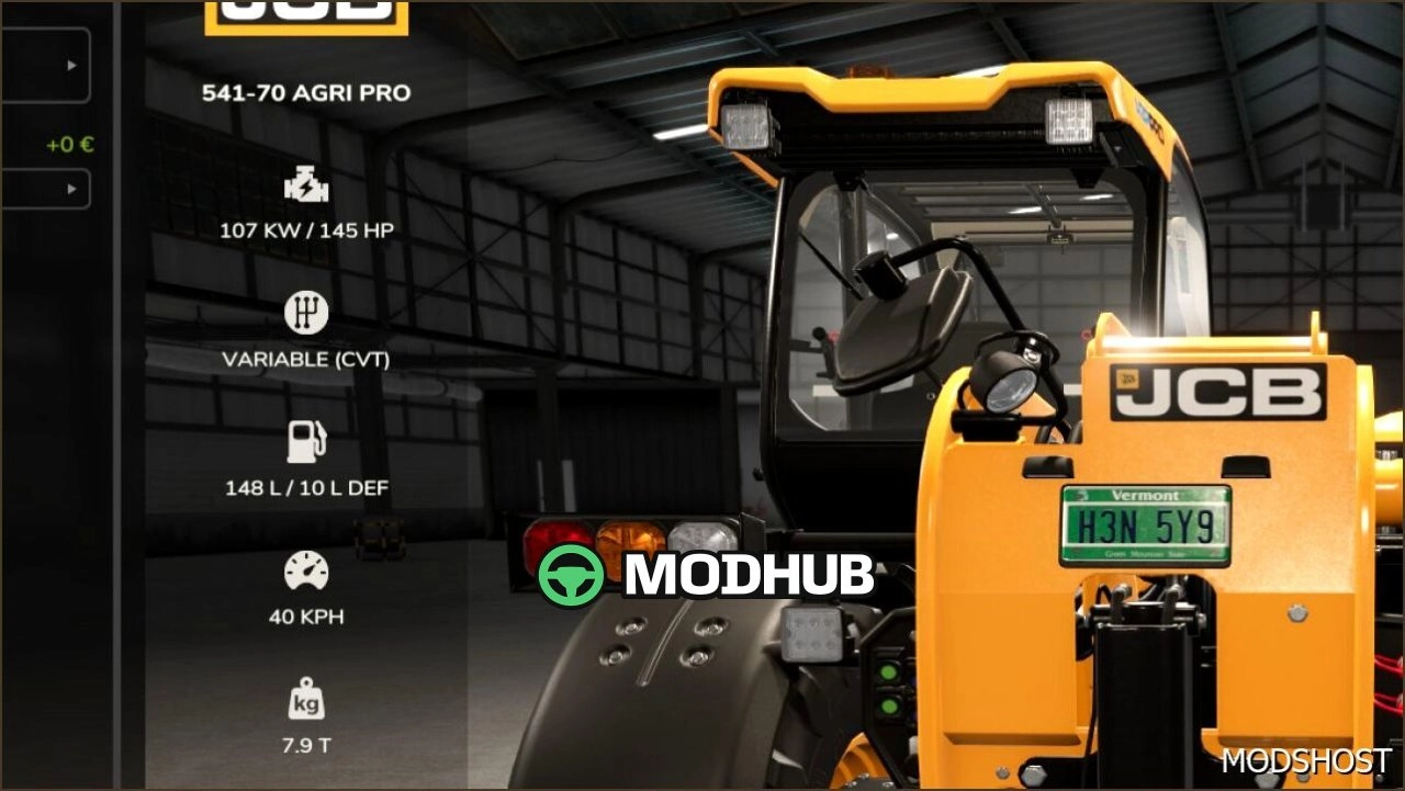 Номерний знак Вермонту для Farming Simulator 25